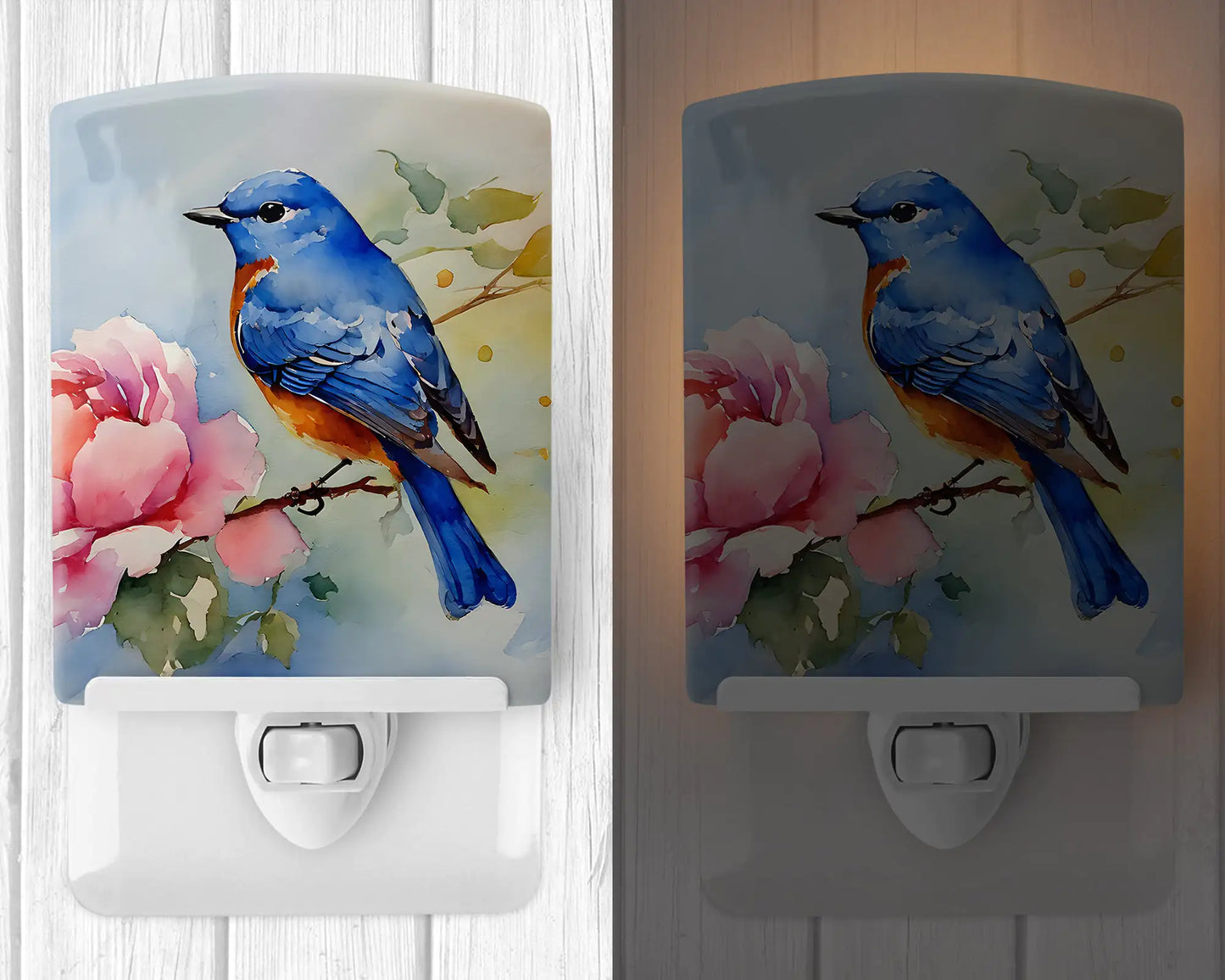 Bluebird Ceramic Night Light