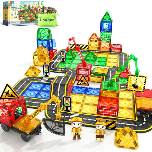 100-Piece Magnetic City Builder Set