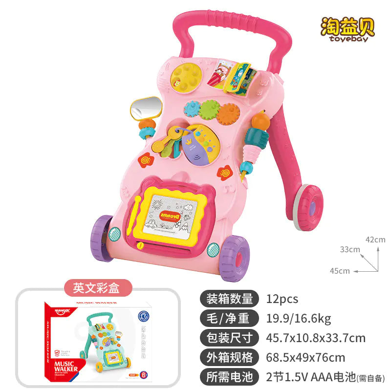 Multifunctional Musical Baby Walker Toy for Learning