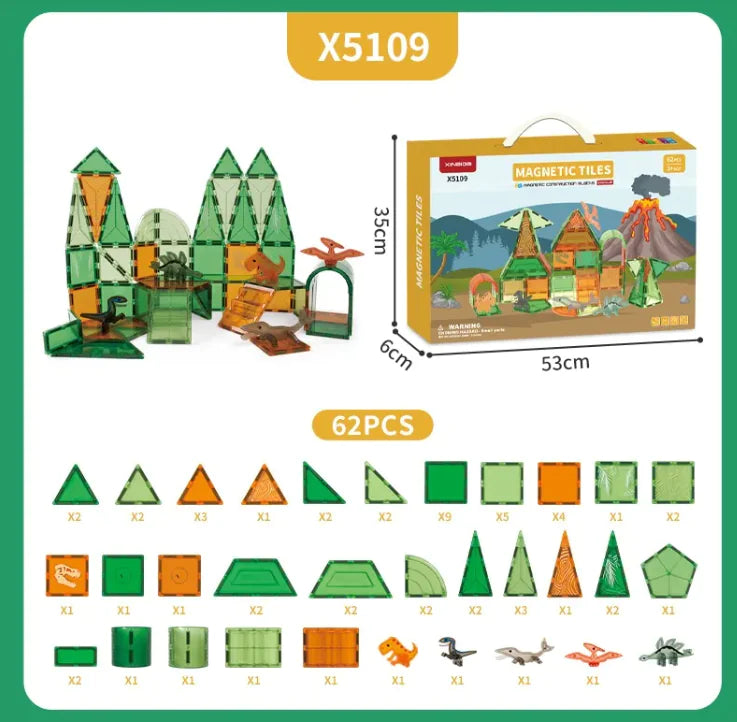 2D & 3D Magnetic Building Blocks