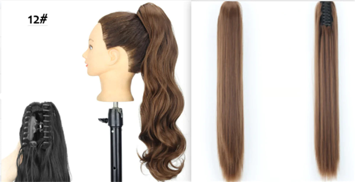 24-Inch Fashion Ponytail Claw Wig
