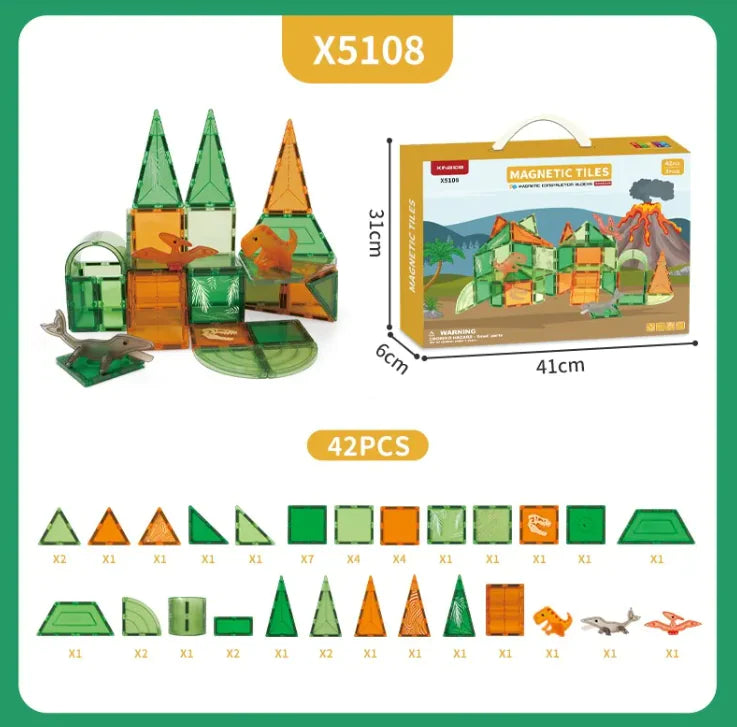 2D & 3D Magnetic Building Blocks