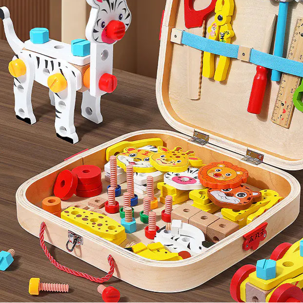Animal-Themed Toolbox Toy