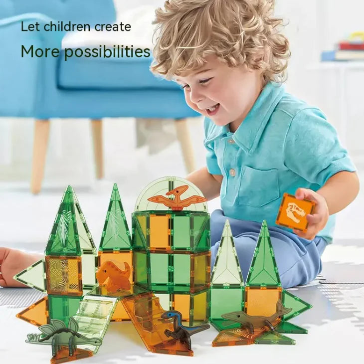 2D & 3D Magnetic Building Blocks