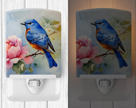 Bluebird Ceramic Night Light