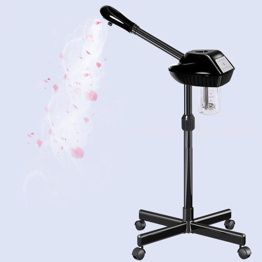 lailelaodi Professional Facial Steamer Facial Steamer on Wheels Ozone Facial Steamer Stand Facial Steamer for Spa Salon and at Home Use
