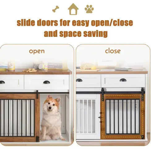 Double Door Dog Cage