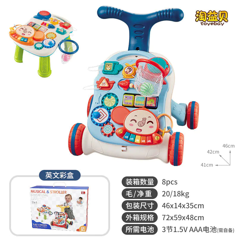 Multifunctional Musical Baby Walker Toy for Learning