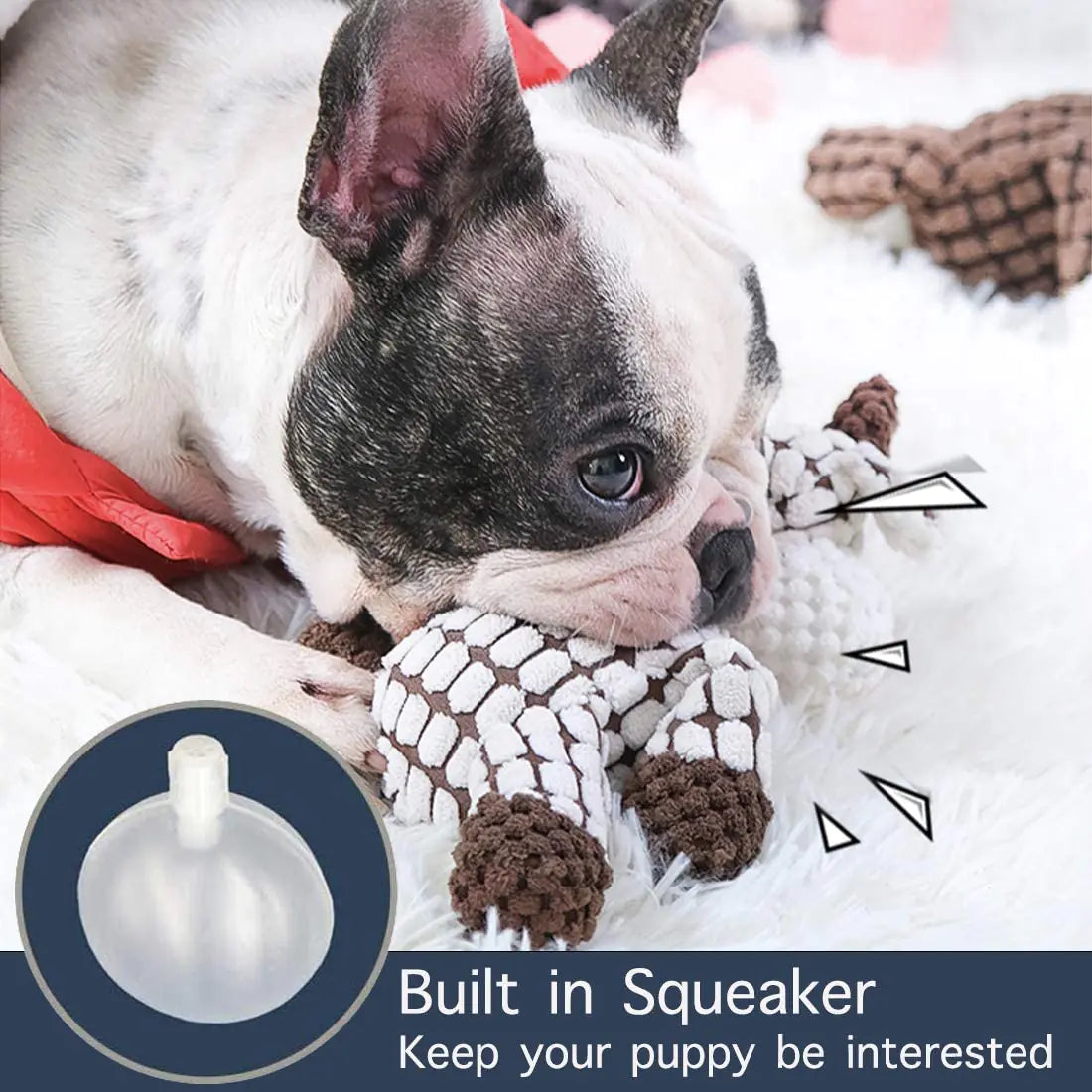 Interactive Plush Dog Toy