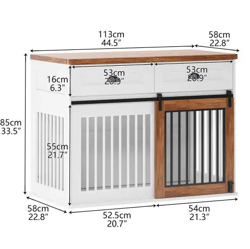 Double Door Dog Cage