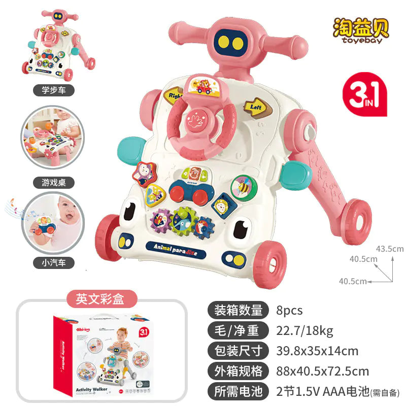 Multifunctional Musical Baby Walker Toy for Learning