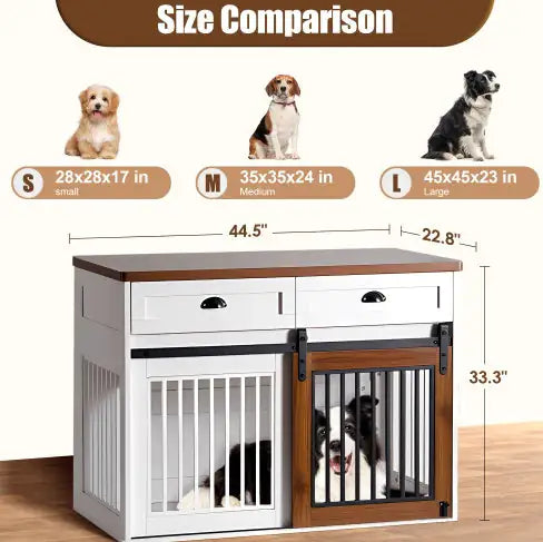Double Door Dog Cage