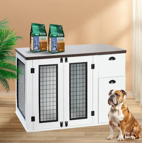 Furniture-Style Wooden Dog Crate