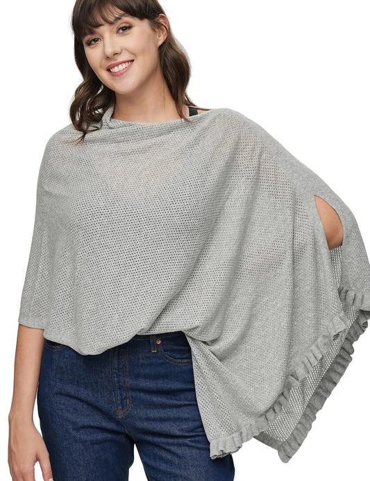 ChouChouter Breathable Nursing Cover for Breastfeeding Essentials Privacy Breastfeeding Cover for Women Multi-Use as a Stroller cover Scarf Pumping Cover