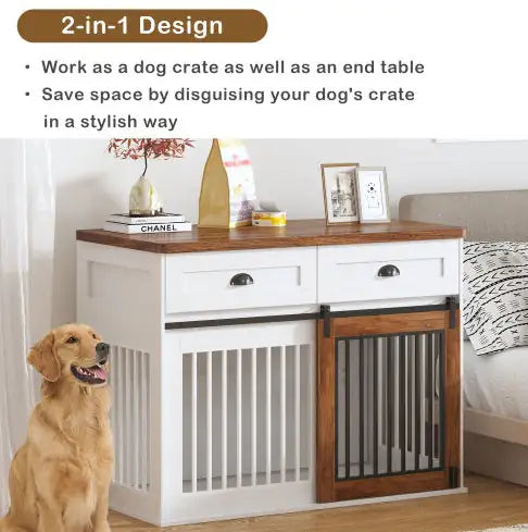 Double Door Dog Cage