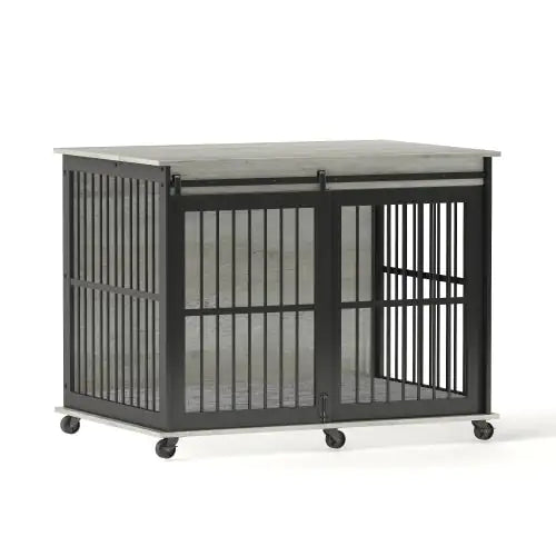 Sliding Furniture-Style Dog Cage