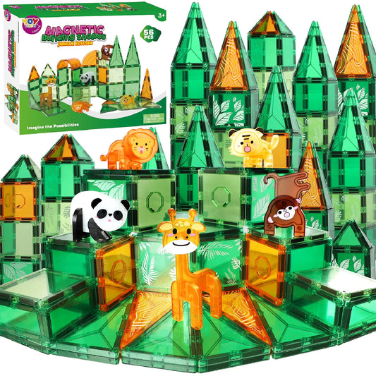 56-Piece TOY Life Magnetic Tile Set