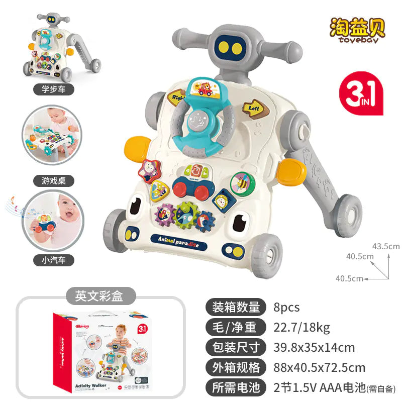 Multifunctional Musical Baby Walker Toy for Learning