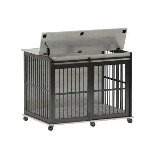 Sliding Furniture-Style Dog Cage