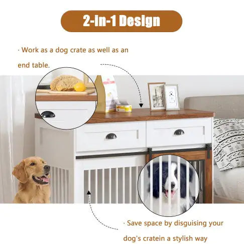 Double Door Dog Cage