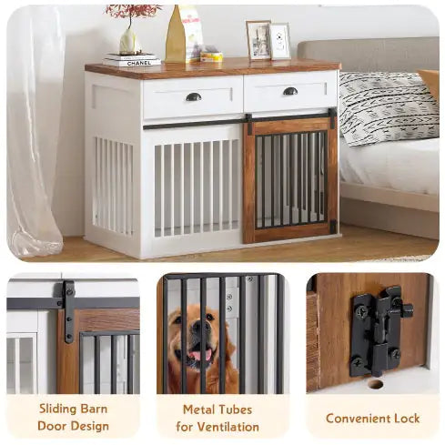 Double Door Dog Cage