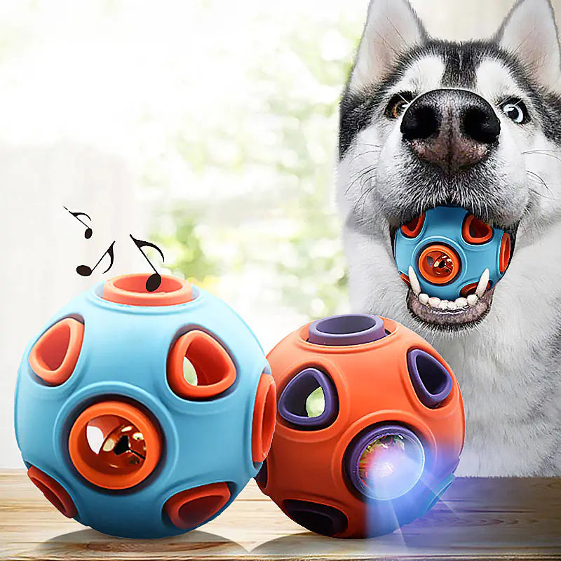 Glow-in-the-Dark Dog Toy Ball for Chewin