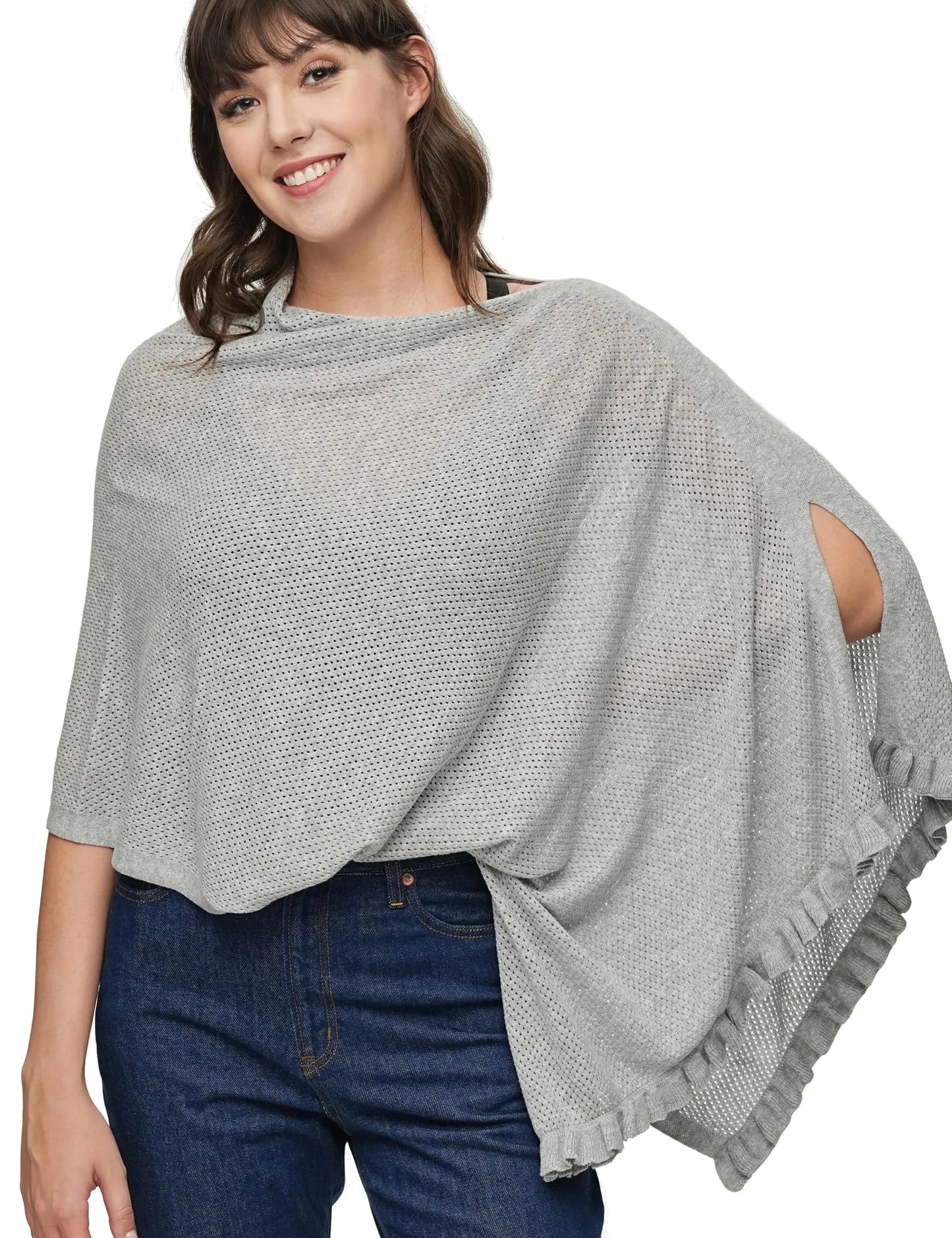 ChouChouter Breathable Nursing Cover for Breastfeeding Essentials Privacy Breastfeeding Cover for Women Multi-Use as a Stroller cover Scarf Pumping Cover