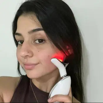 3-Color Wavy Microcurrent Facial Massager