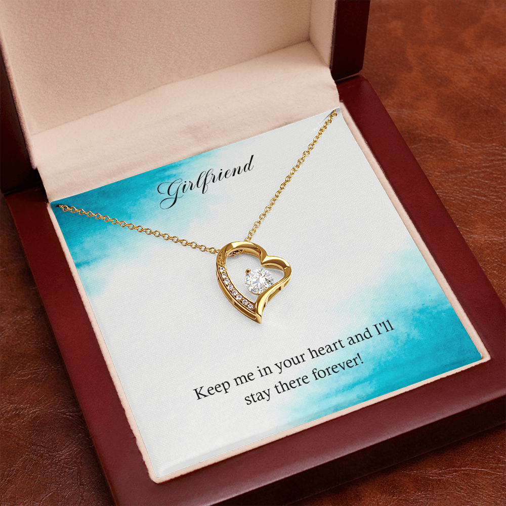 Forever Love Necklace - For Girlfriend Keep Me In Your Heart