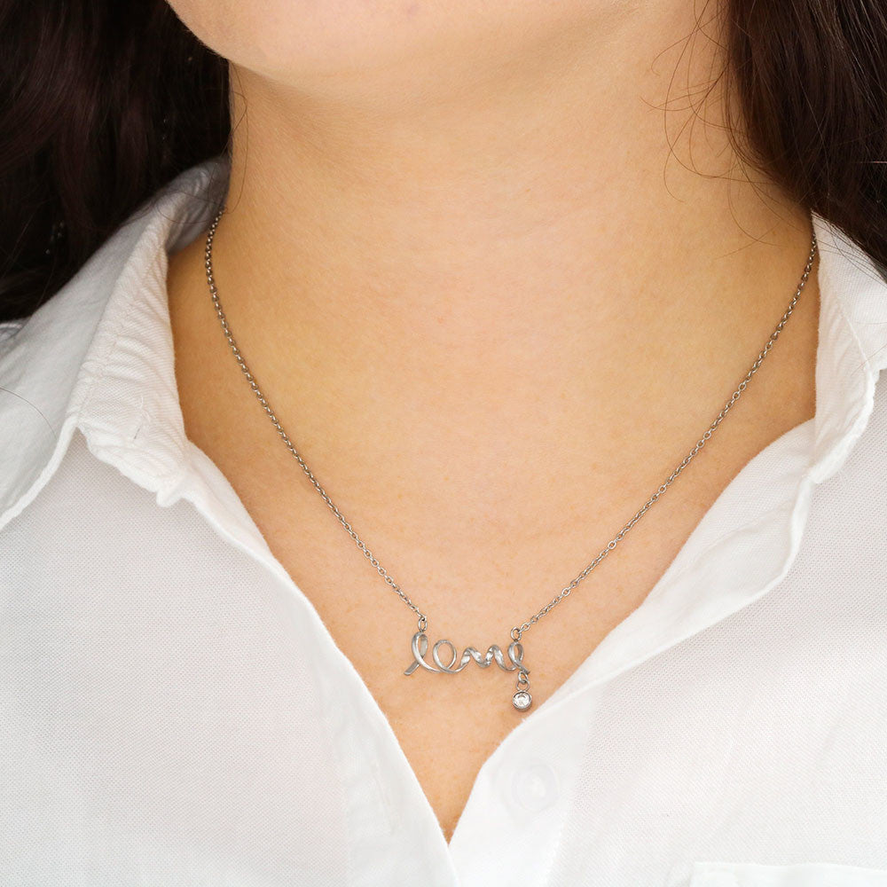 Scripted Love Necklace - For Wife The Love That I Have For You