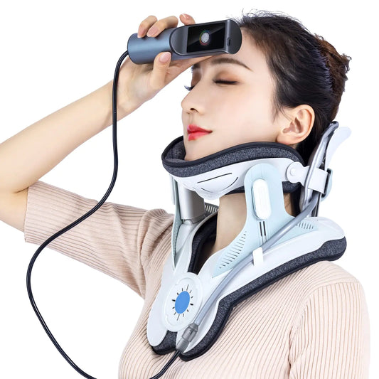Cervical Neck Traction Device Home Use Neck Traction Device with Electric Air Pump Easy to Wear and Fully Adjustable