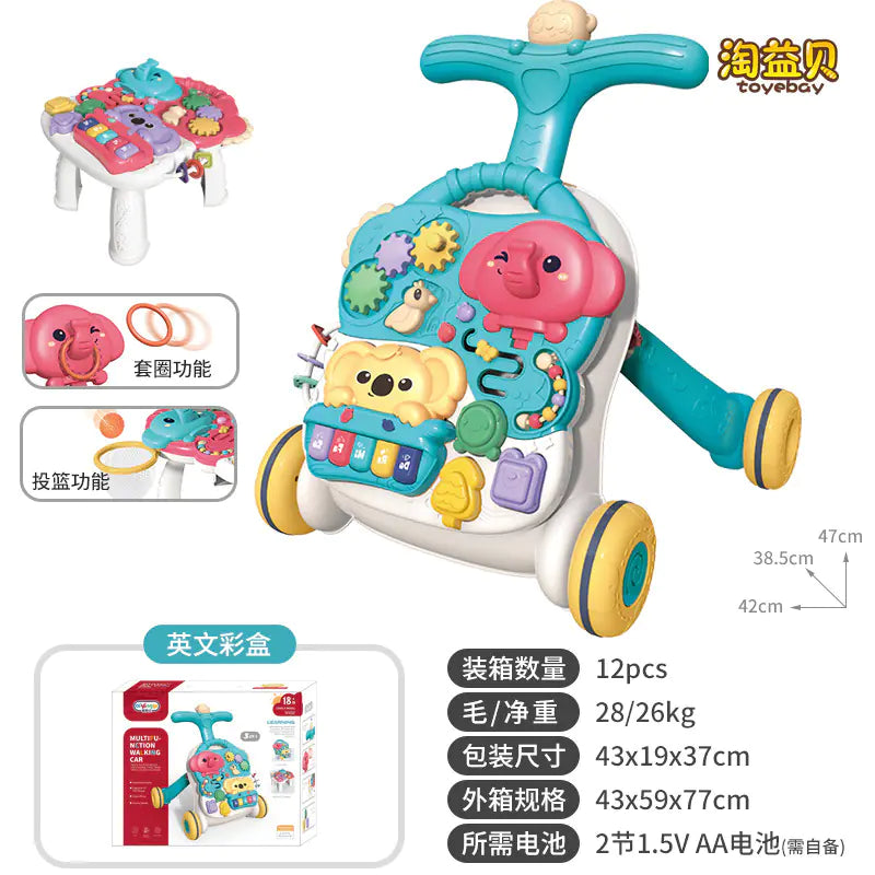 Multifunctional Musical Baby Walker Toy for Learning