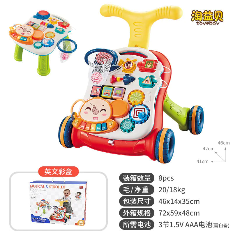 Multifunctional Musical Baby Walker Toy for Learning