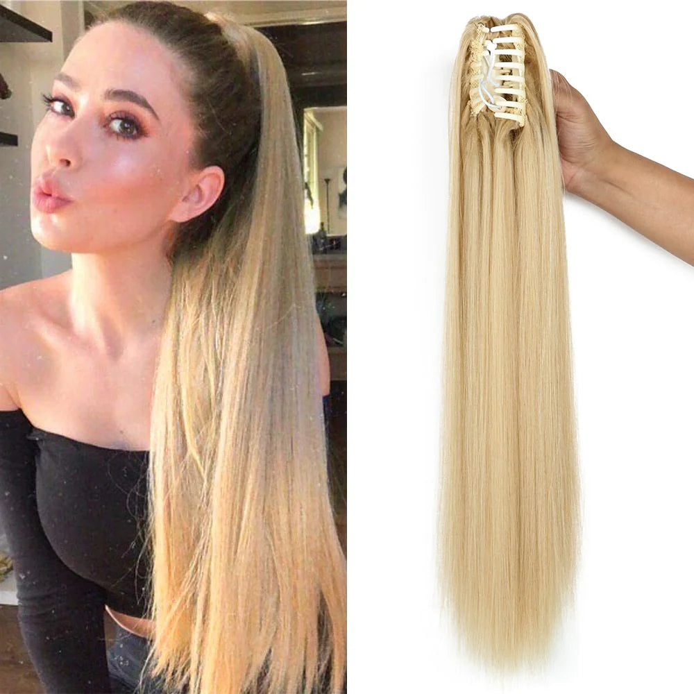 24-Inch Fashion Ponytail Claw Wig