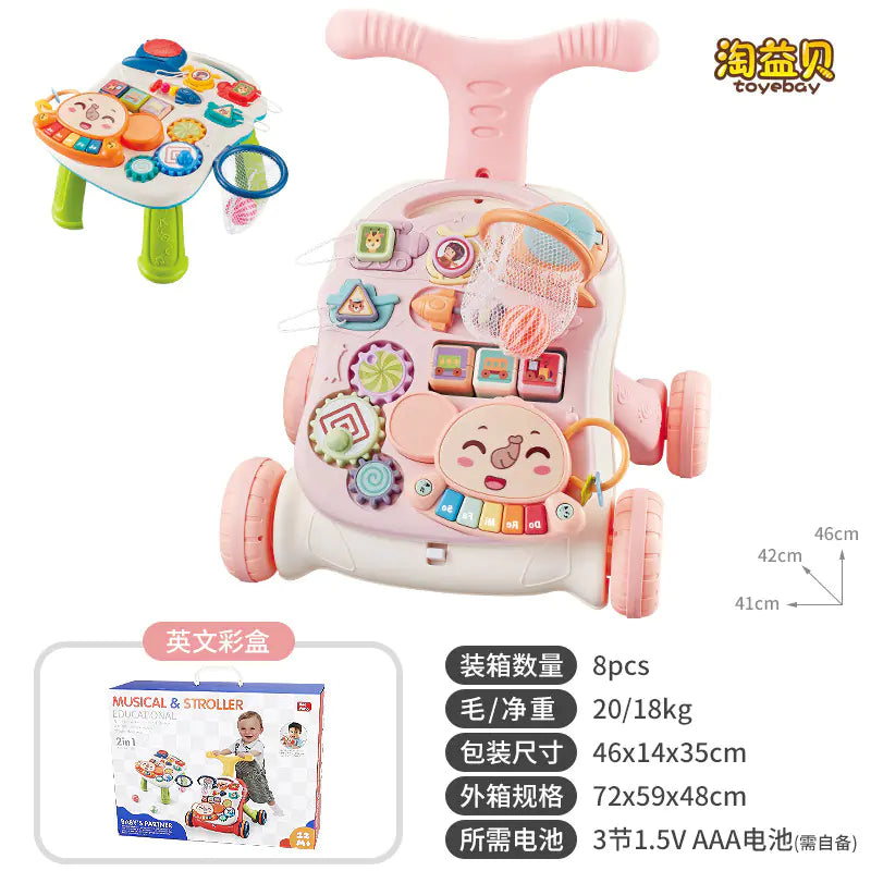 Multifunctional Musical Baby Walker Toy for Learning