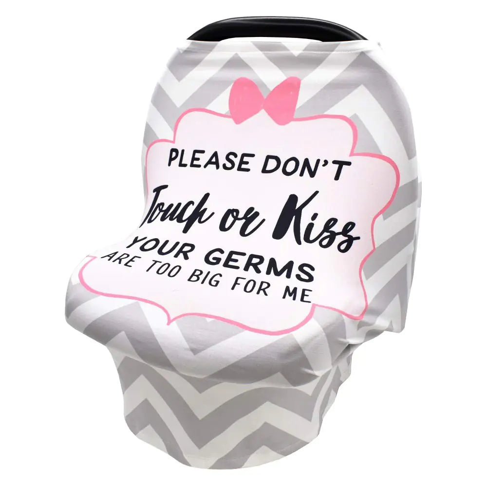 Nursing Cover for Baby Breastfeeding Stretchy Car Seat Canopy for Baby Girls/Boys Multi-Purpose Soft Breathable Nursing Cover for Shopping Cart High Chair Stroller Baby Shower Gifts(Stripe)