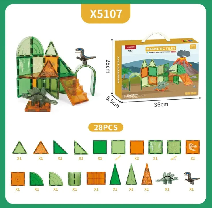 2D & 3D Magnetic Building Blocks