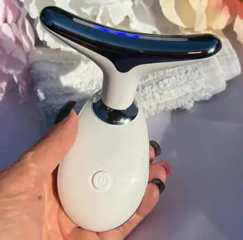 3-Color Wavy Microcurrent Facial Massager