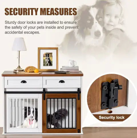 Double Door Dog Cage