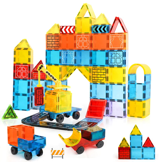 TOY Life 45-Piece Magnetic Tiles