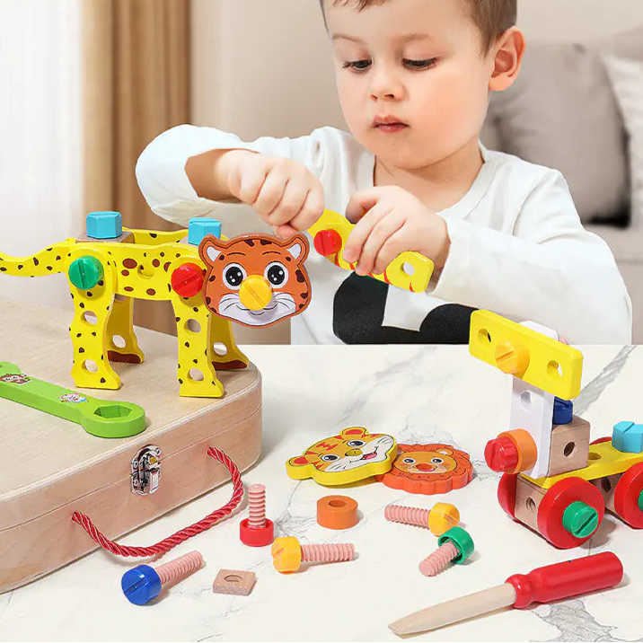 Animal-Themed Toolbox Toy