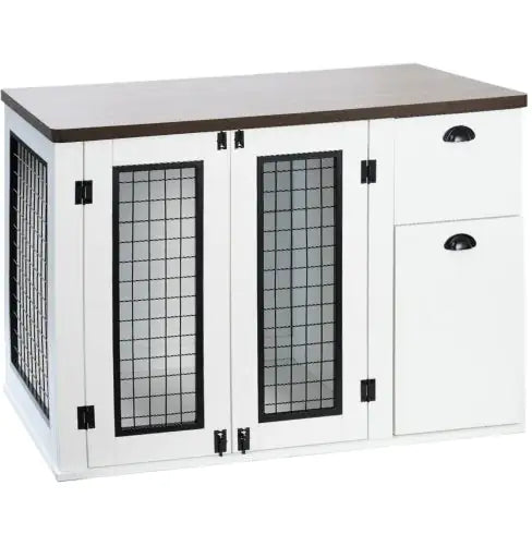 Furniture-Style Wooden Dog Crate